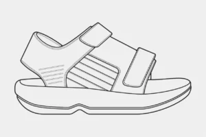 Free Shoe Picture To Color In