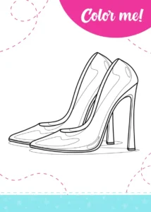 Free Shoe Picture To Color In