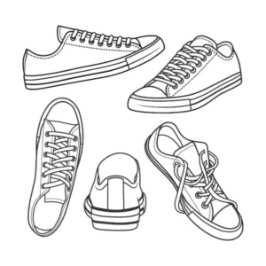Free Shoe Picture To Color In