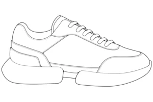 Free Shoe Picture To Color In