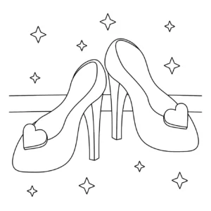 Free Shoe Picture To Color In