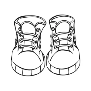 Free Shoe Picture To Color In