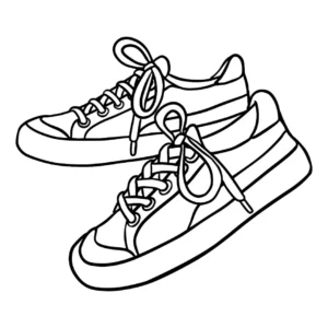 Free Shoe Picture To Color In