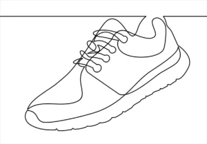 Free Shoe Picture To Color In