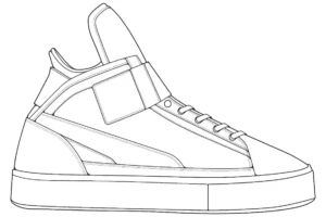 Free Shoe Picture To Color In