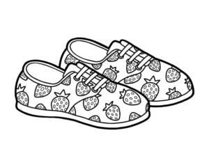 Free Shoe Picture To Color In