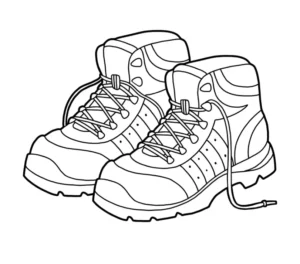 Free Shoe Picture To Color In