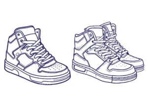 Free Shoe Picture To Color In