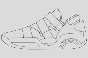 Free Shoe Picture To Color In