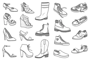 Free Shoe Picture To Color In