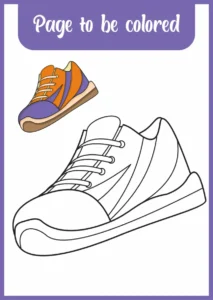 Free Shoe Picture To Color In