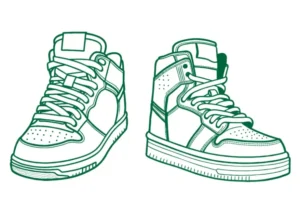 Free Shoe Picture To Color In