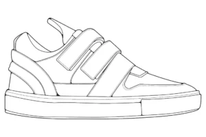 Free Shoe Picture To Color In