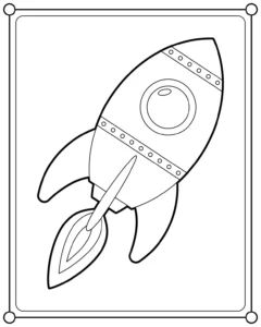 Free Space And Planets Picture To Color In