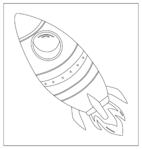 Free Space And Planets Picture To Color In