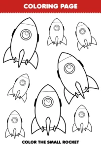 Free Space And Planets Picture To Color In