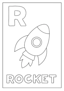 Free Space And Planets Picture To Color In