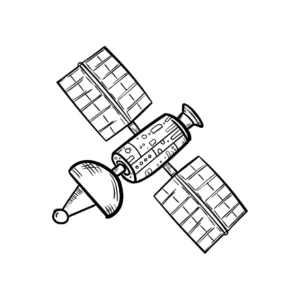 Free Space And Planets Picture To Color In