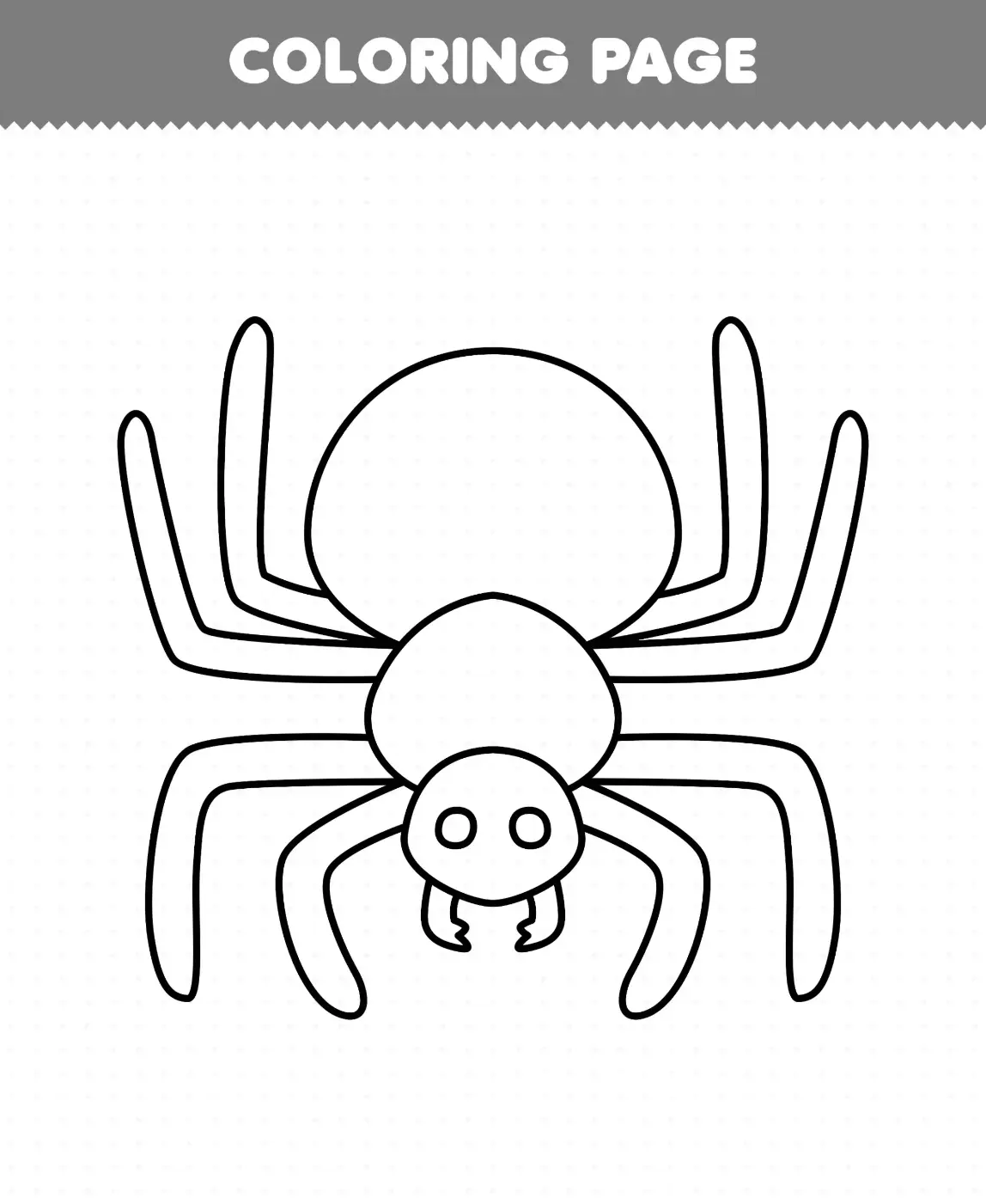 Free Spider Picture To Color In