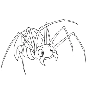 Free Spider Picture To Color In
