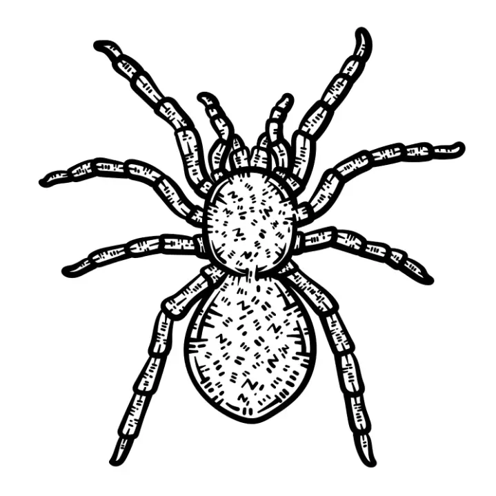 Free Spider Picture To Color In