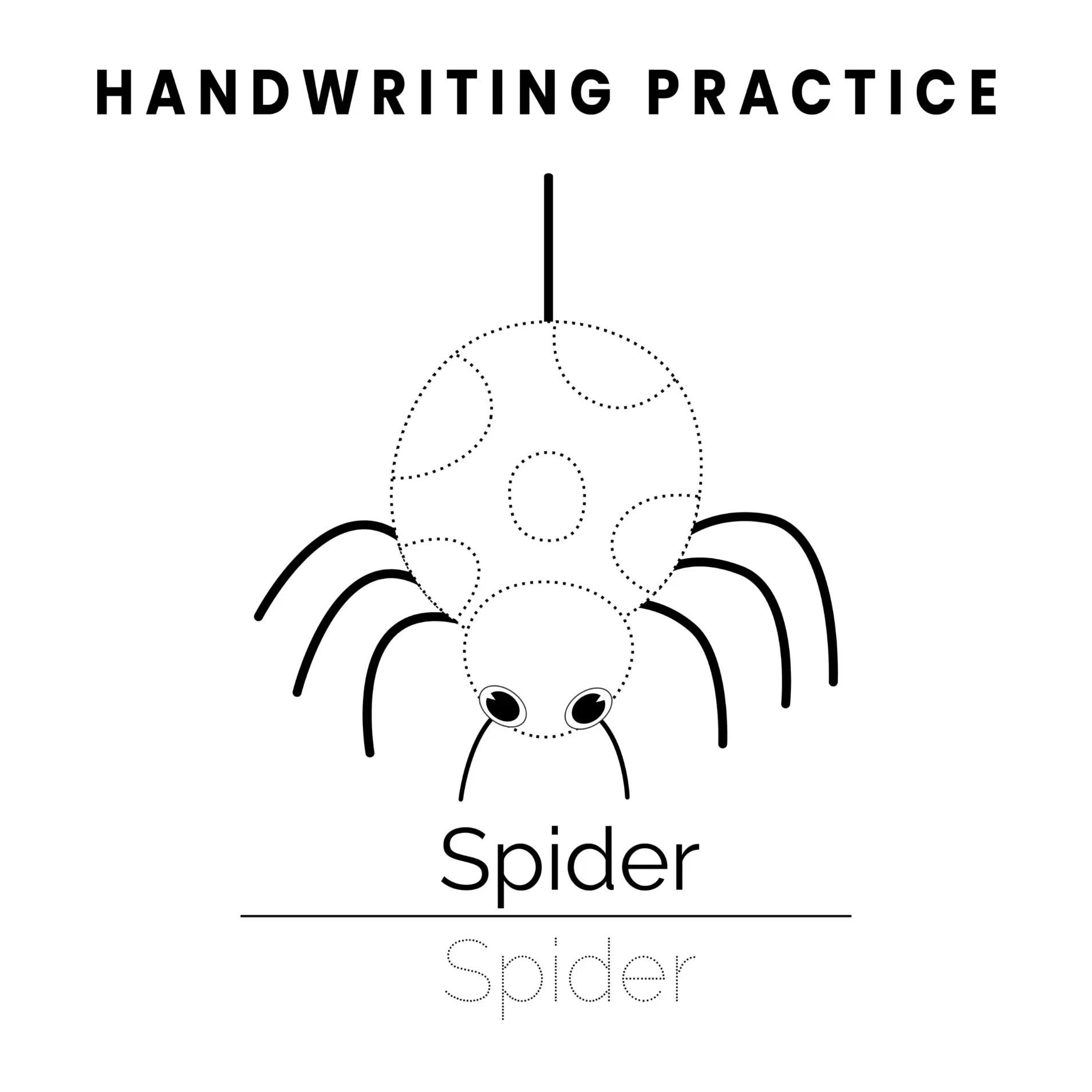 Free Spider Picture To Color In