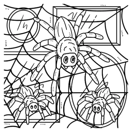 Free Spider Picture To Color In