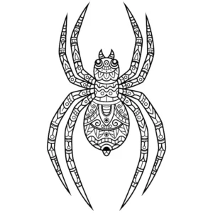 Free Spider Picture To Color In