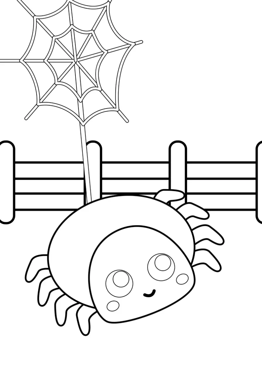 Free Spider Picture To Color In