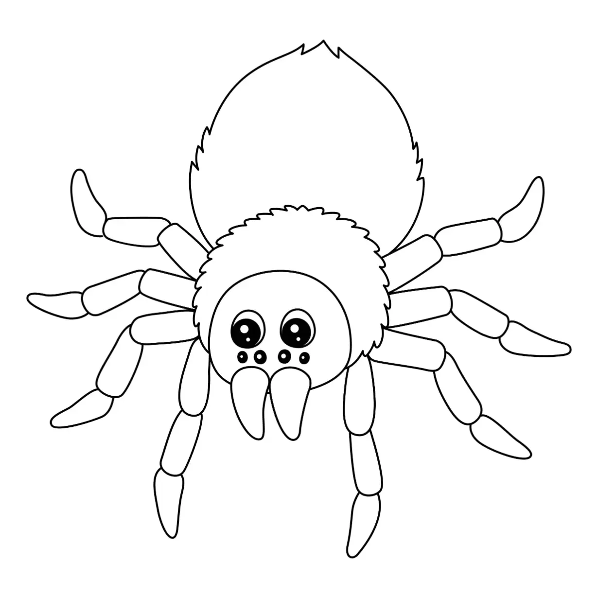 Free Spider Picture To Color In