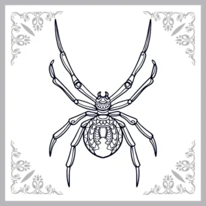 Free Spider Picture To Color In