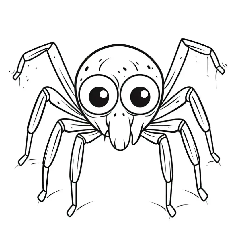 Free Spider Picture To Color In
