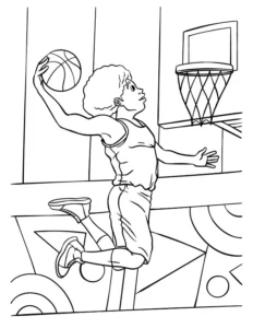 Free Sport Picture To Color In