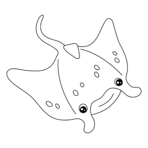 Free Stingray Picture To Color In 2