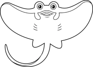 Free Stingray Picture To Color In