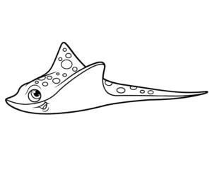 Free Stingray Picture To Color In