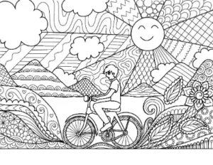 Free Summer Picture To Color In