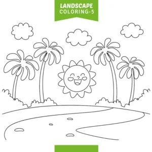 Free Summer Picture To Color In