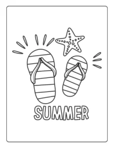 Free Summer Picture To Color In