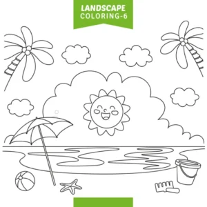 Free Summer Picture To Color In