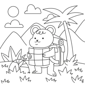 Free Summer Picture To Color In