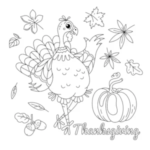 Free Thanksgiving Picture To Color In