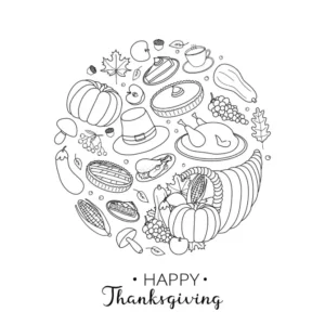 Free Thanksgiving Picture To Color In