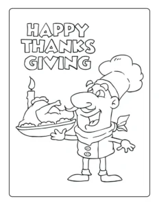 Free Thanksgiving Picture To Color In