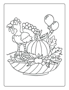Free Thanksgiving Picture To Color In