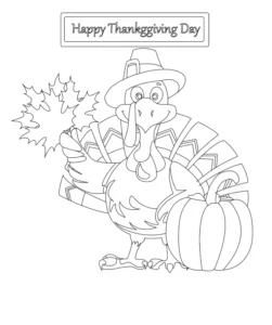 Free Thanksgiving Picture To Color In