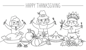 Free Thanksgiving Picture To Color In