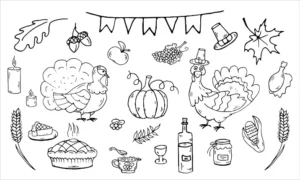 Free Thanksgiving Picture To Color In