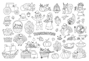 Free Thanksgiving Picture To Color In