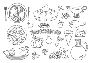 Free Thanksgiving Picture To Color In